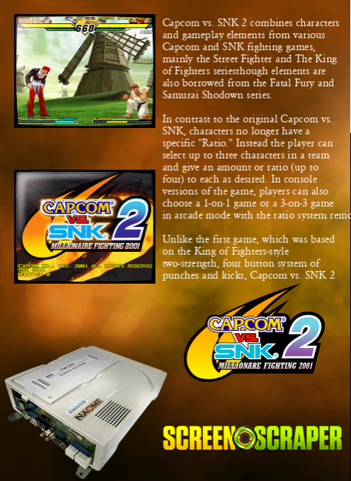 Capcom vs. SNK 2: Mark of the Millennium 2001 - Dos