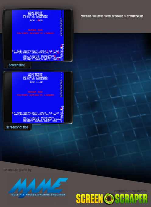 Centipede / Millipede / Missile Command / Let's Go Bowling - Dos