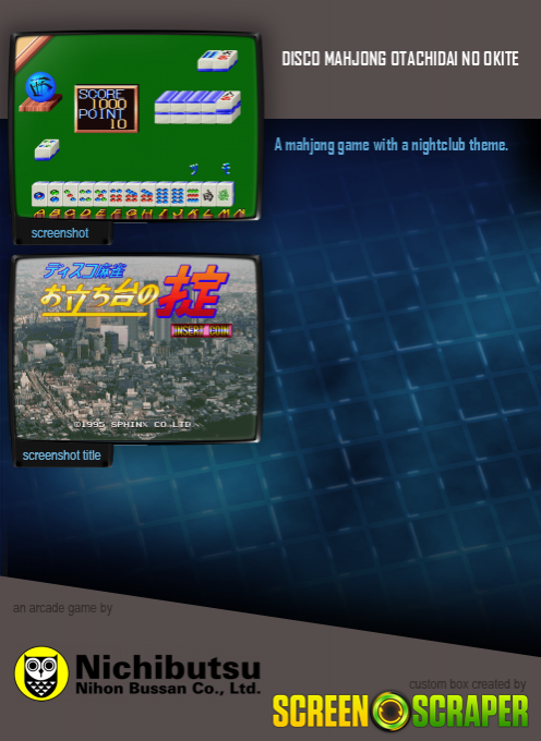 Disco Mahjong Otachidai No Okite dos