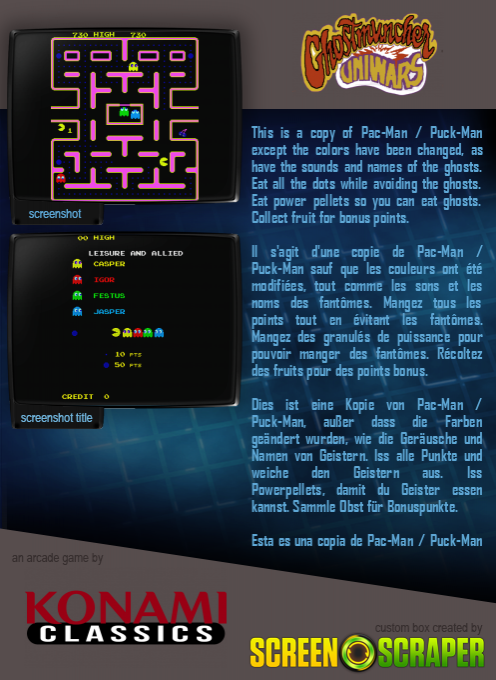 Ghostmuncher Galaxian dos