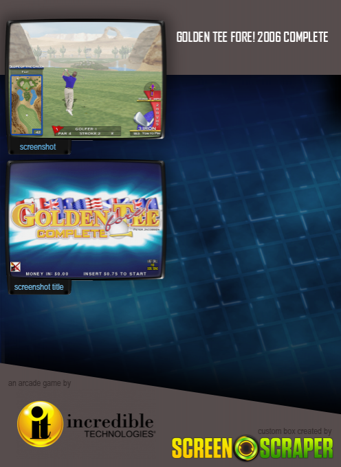 Golden Tee Fore! 2006 Complete dos