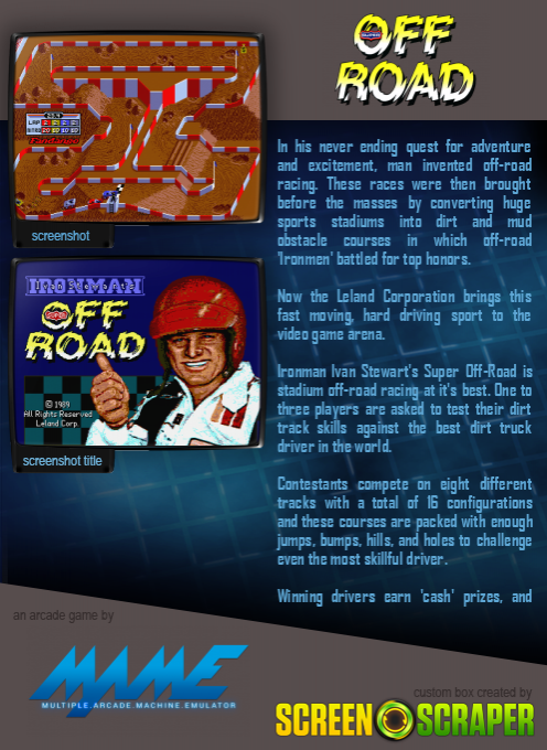 Ironman Ivan Stewart's Super Off-road dos