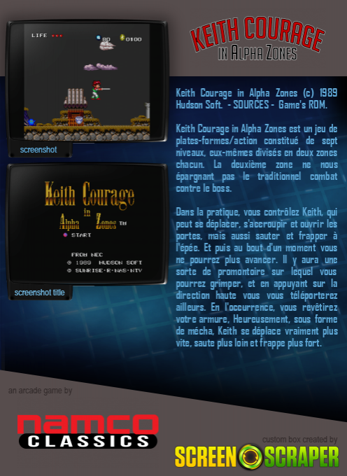 Keith Courage In Alpha Zones dos