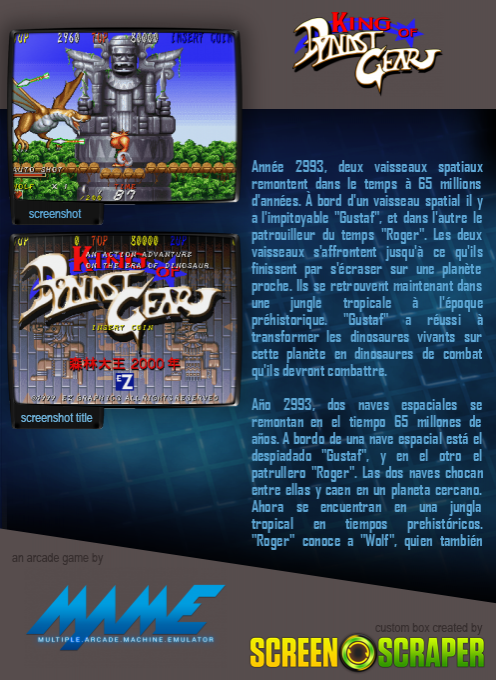 King Of Dynast Gear dos