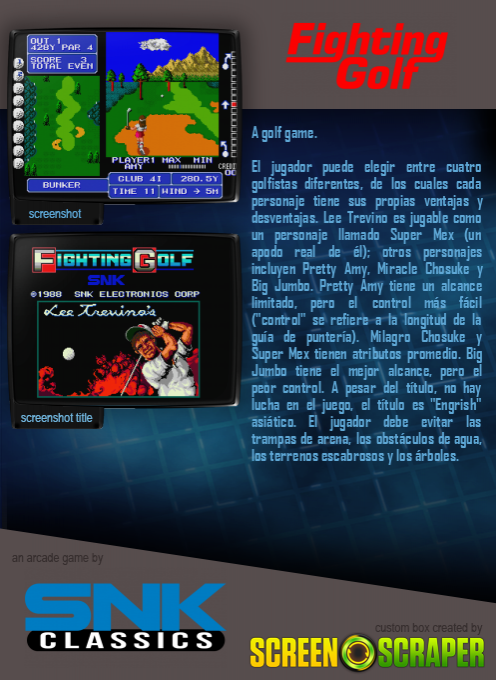 Lee Trevino's Fighting Golf dos