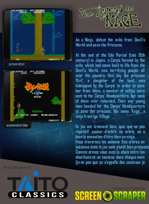 The Legend Of Kage dos