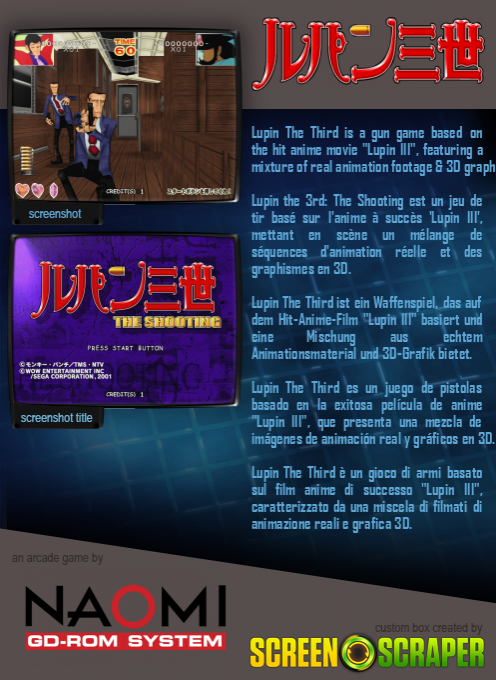 Lupin The 3rd : The Shooting dos