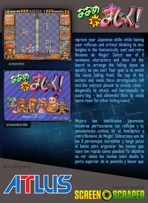 Naname De Magic! dos