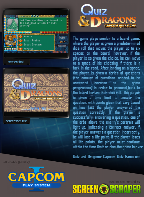 Quiz & Dragons: Capcom Quiz Game dos