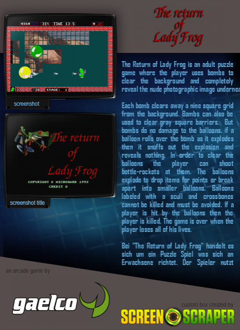 The Return Of Lady Frog dos