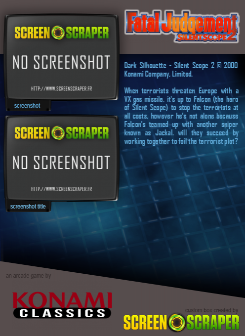 Silent Scope 2 - Dark Silhouette dos