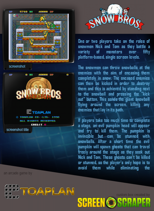 Snow Bros. - Nick And Tom dos