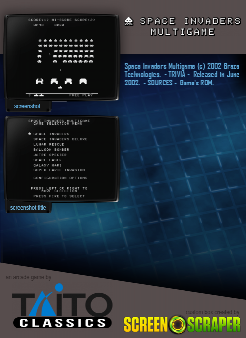 Space Invaders Multigame dos