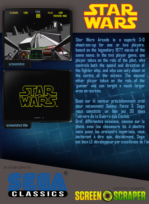 Star Wars Arcade dos