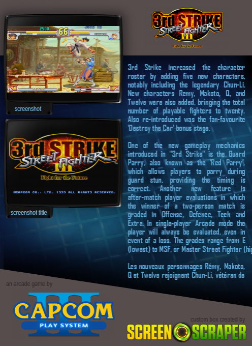 Street Fighter III : 3rd Strike - Fight for the Future dos