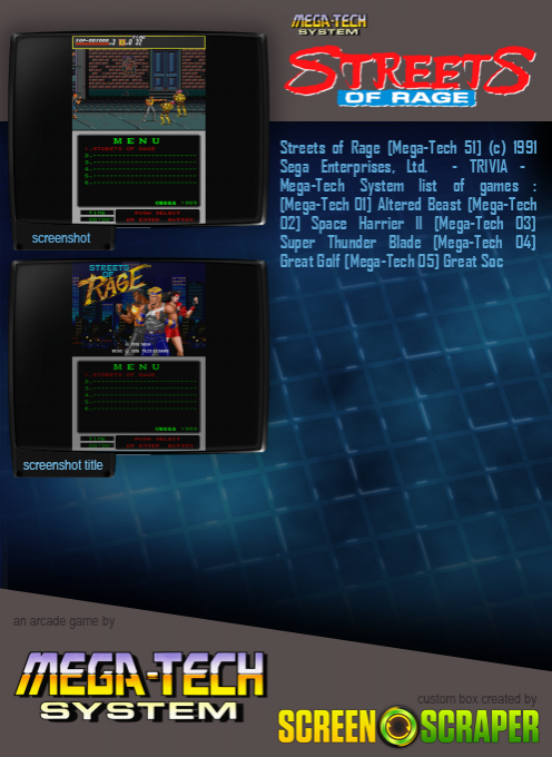 Streets of Rage II (Mega Play) dos