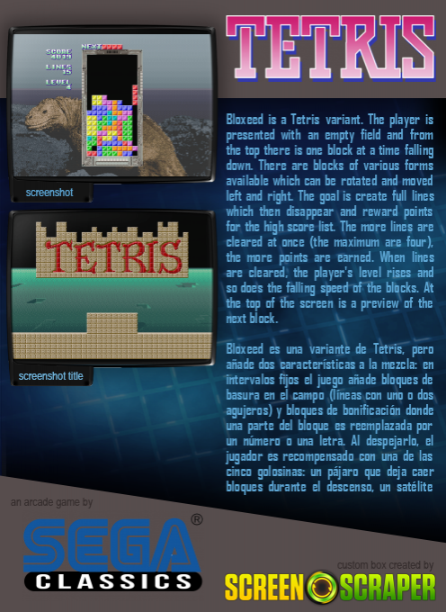 Tetris / Bloxeed dos