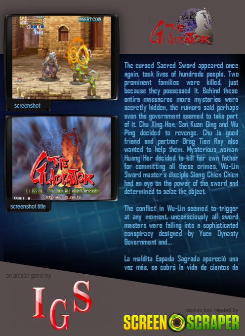 The Gladiator / Road Of The Sword / Shen Jian dos