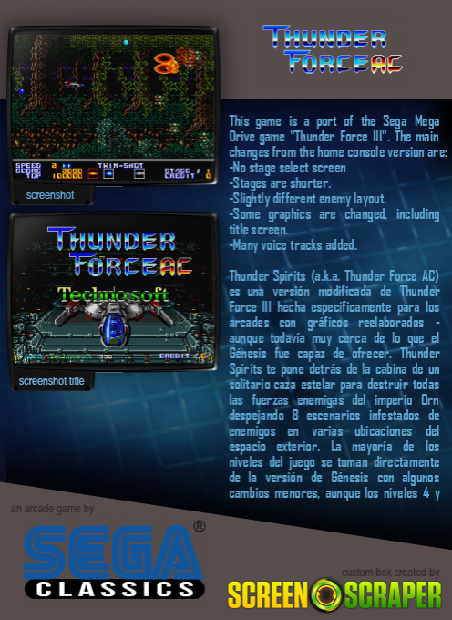 Thunder Force AC dos