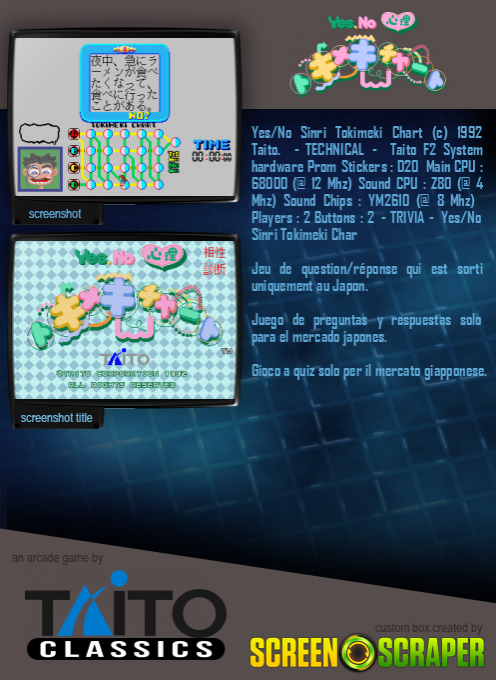 Yes/no Sinri Tokimeki Chart dos