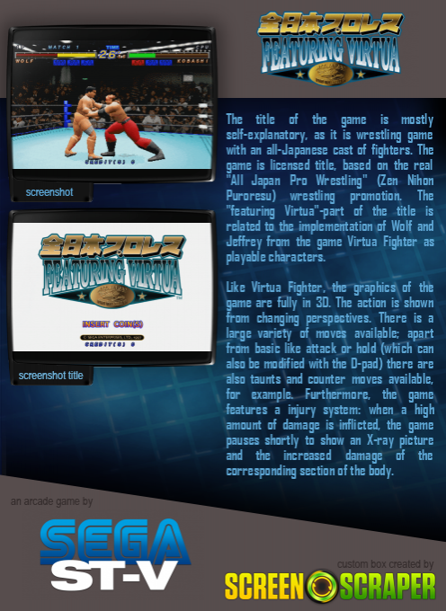 Zen Nippon Pro-Wrestling Featuring Virtua dos