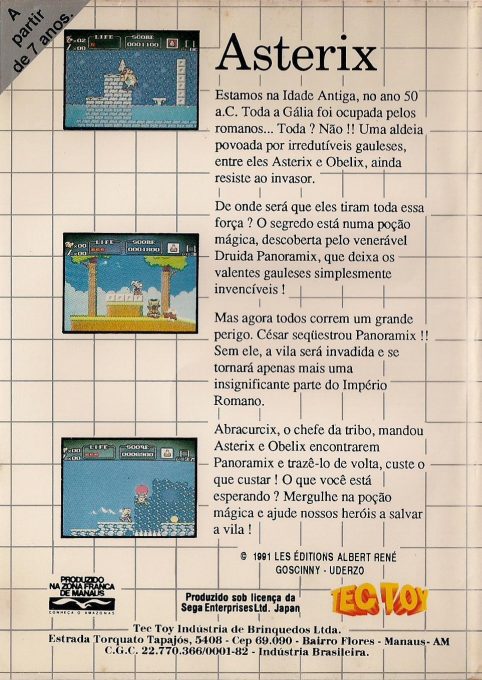 Astérix - Dos