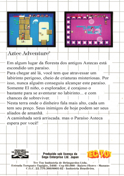 Aztec Adventure : The Golden Road to Paradise - Dos
