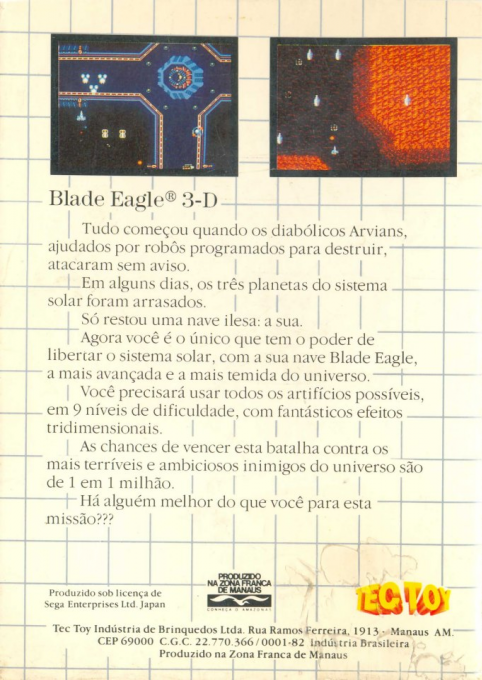 Blade Eagle 3-D - Dos