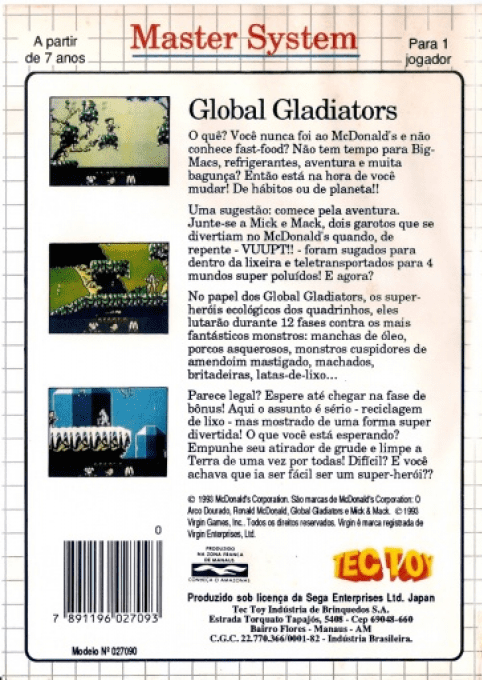 Global Gladiators - Dos