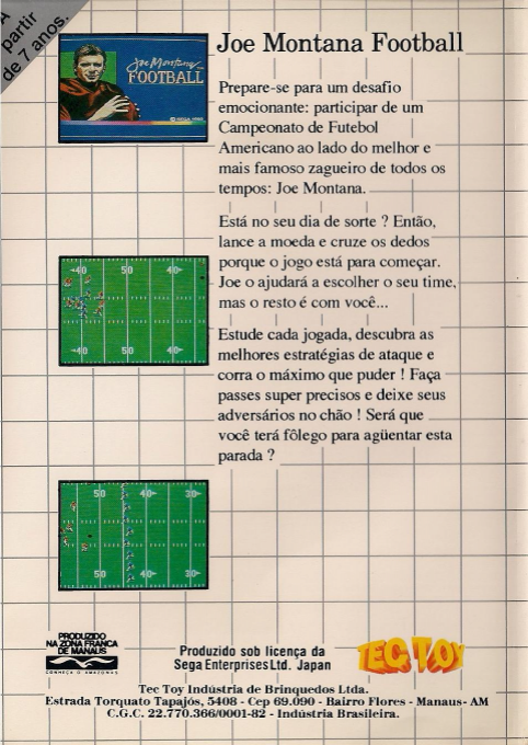 Joe Montana Football - Dos