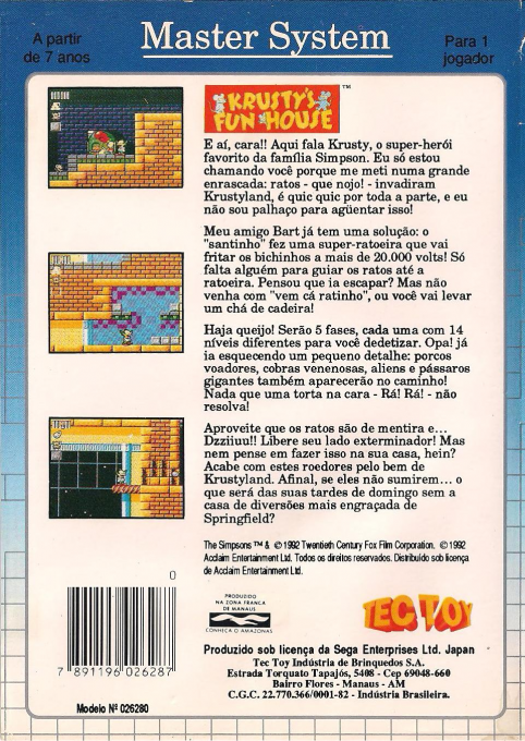 Krusty's Fun House - Dos