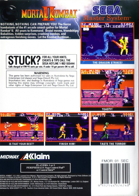 Mortal Kombat II - Dos