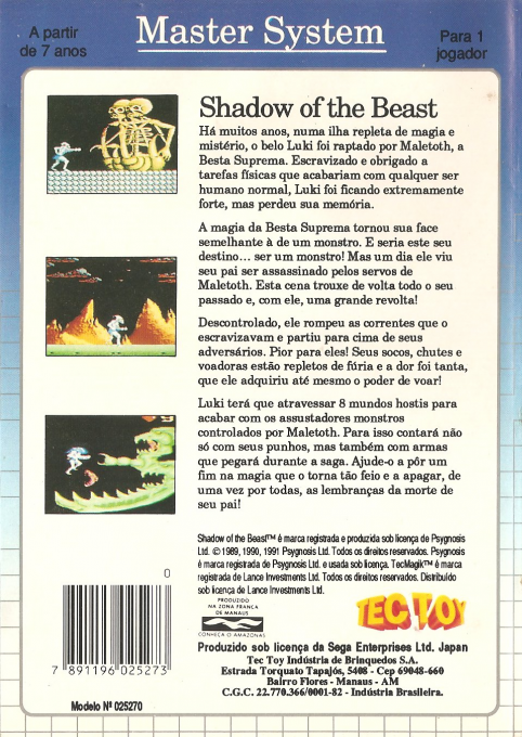 Shadow Of The Beast - Dos