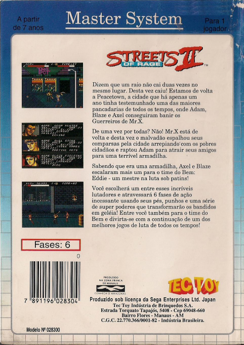 Streets Of Rage 2 dos