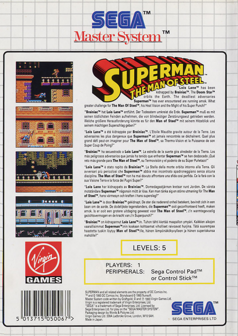 Superman - The Man Of Steel - Dos