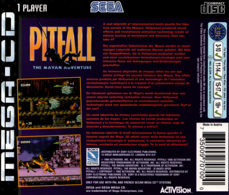 Pitfall : The Mayan Adventure - Dos