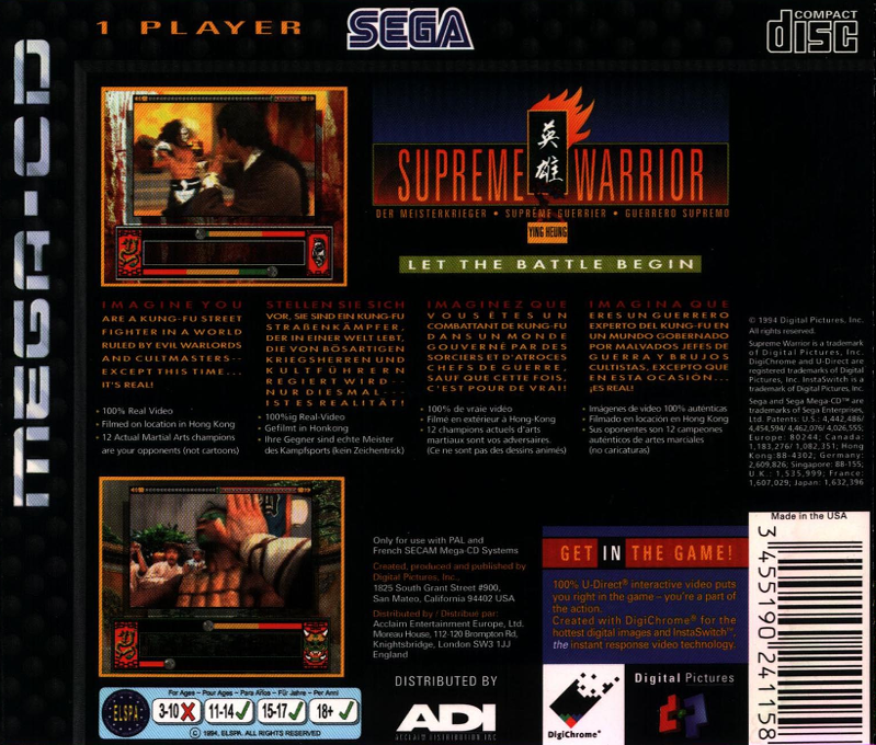 Supreme Warrior - Dos