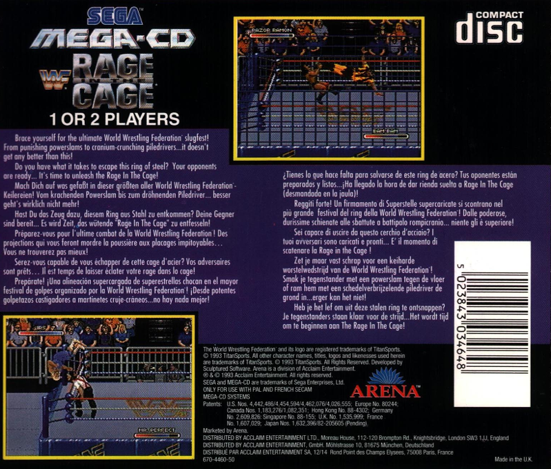 WWF Rage in the Cage - Dos