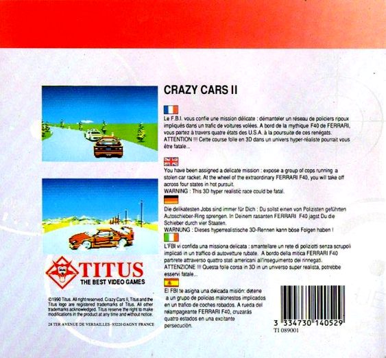 Crazy Cars 2 - Dos