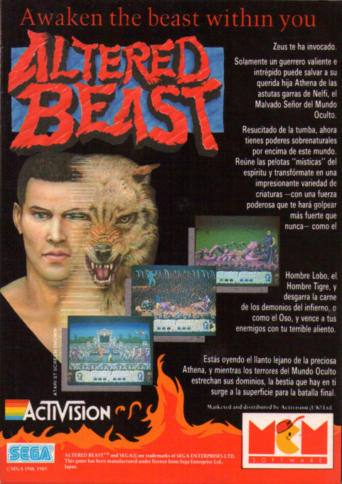 Altered Beast - Dos