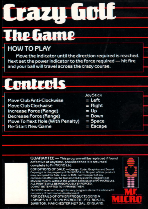 Crazy Golf - Dos