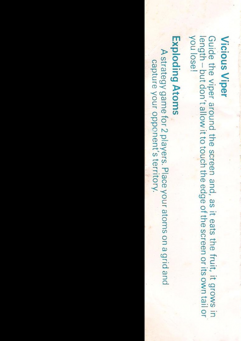 Exploding Atoms - Dos