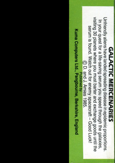 Galactic Mercenaries - Dos