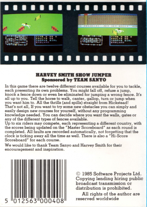 Harvey Smith's Showjumper - Dos