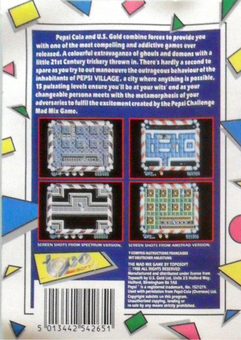 Mad Mix Game - The Pepsi Challenge - Dos