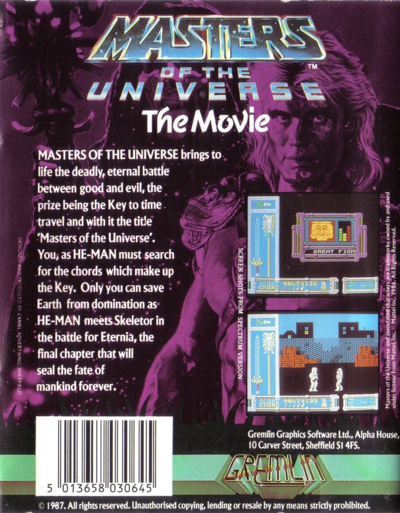 Masters Of The Universe - The Movie - Dos