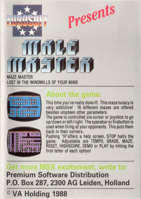 Maze Master - Dos