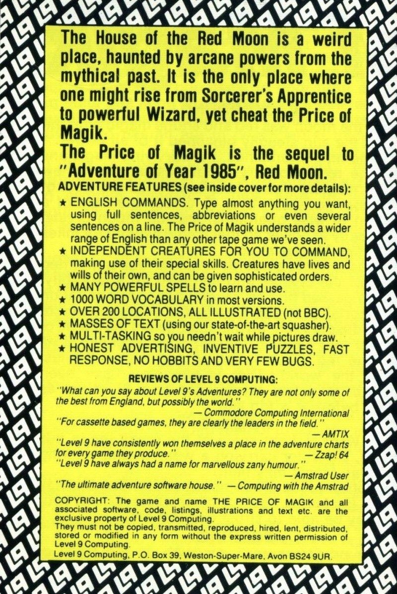 Price Of Magik, The - Dos
