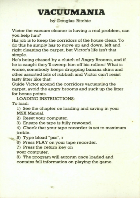 Vacuumania - Dos