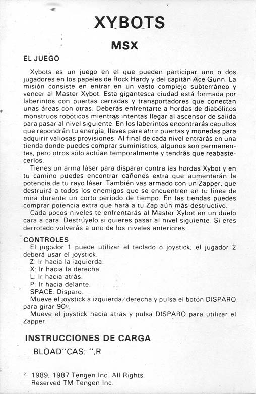Xybots - Dos